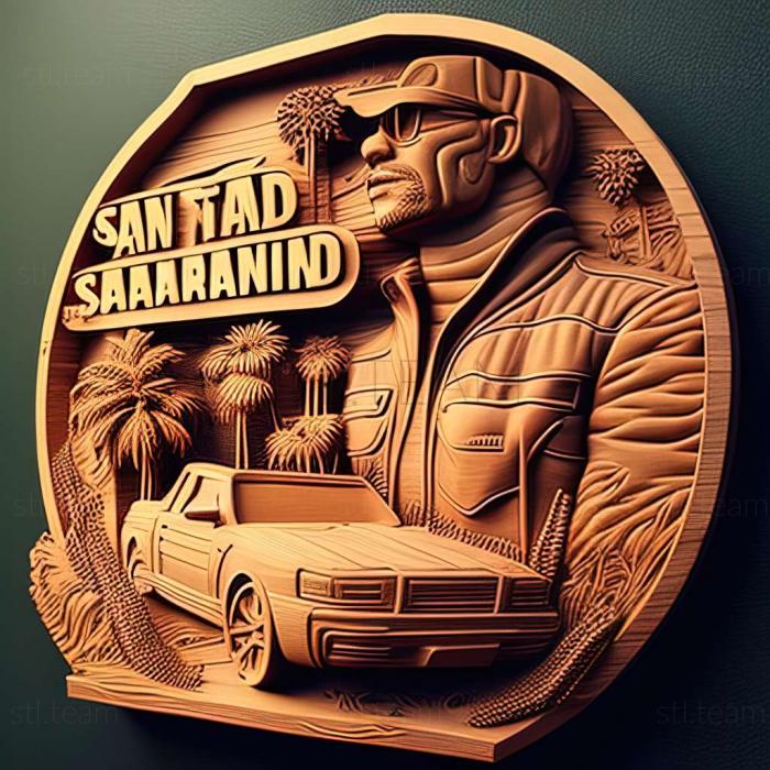 3D модель Гра Grand Theft Auto San Andreas (STL)